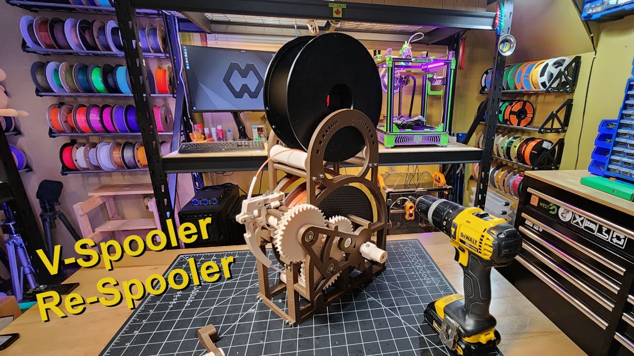 V-Spooler Filament Re-Spooler