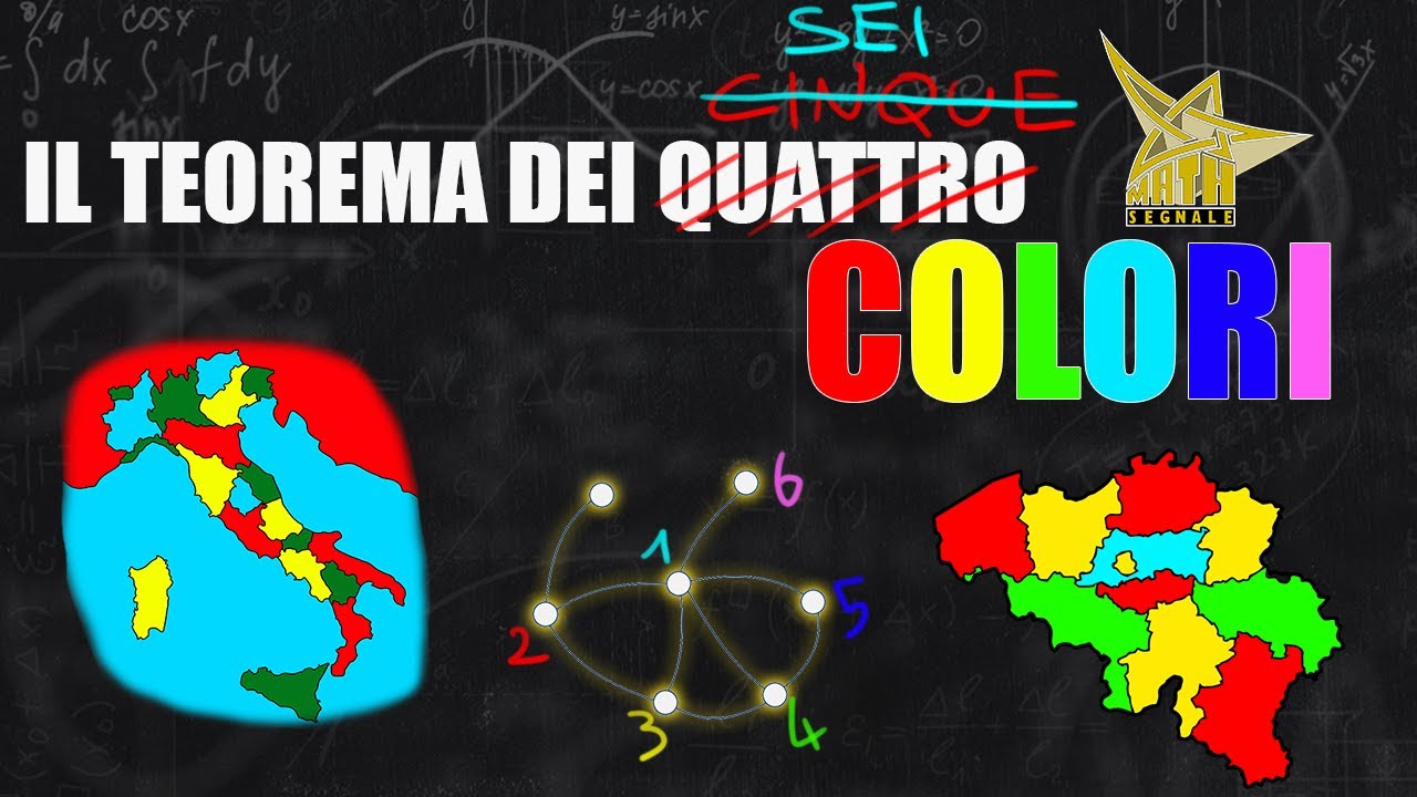 Il Teorema dei 6 colori, perché 4 e 5 sono troppo pochi!