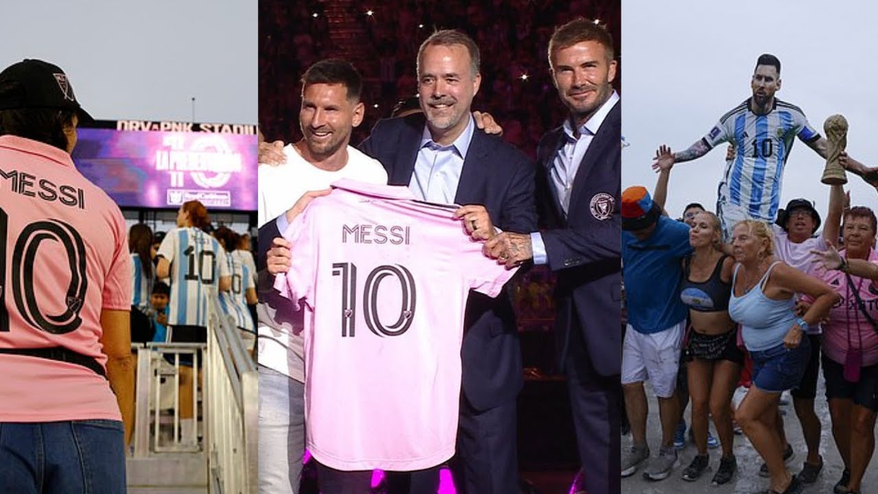 Inter miami gone crazy of Lionel Messi presentation day