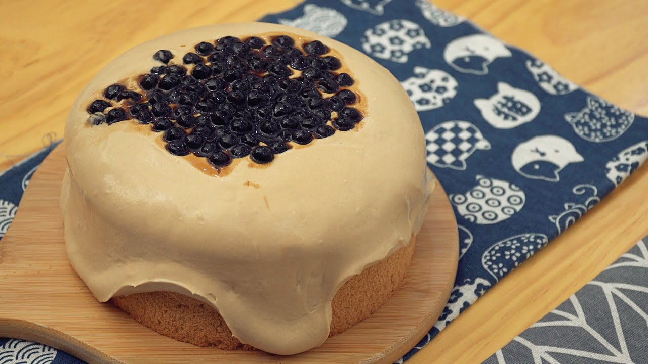 Bubble Milk Tea Lava Cake /rus sub/