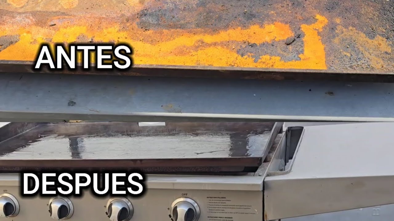 CÓMO RESTAURAR,limpiar y curar TU PLANCHA Taquera PARA COCINAR