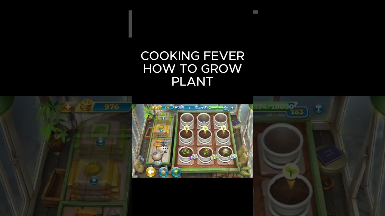 how grow plant ll cooking fever game ll game video  #cookingfever