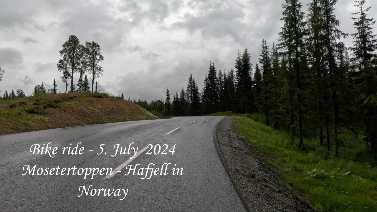🌧️🚴 Cycling in the rain towards Mosetertoppen – Steep hills and real Norwegian summer! Øyer July 5