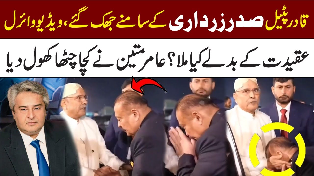President Asif Zardari & Qadir Patel Video Viral | Aamir Mateen Exposed It |  Bilawal Bhutto & PPP