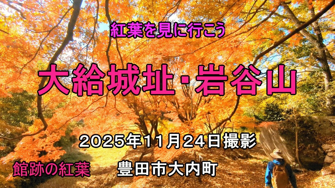 紅葉の大給城址と岩谷山に行ってきました　ナオユミのハイキングに行こう
