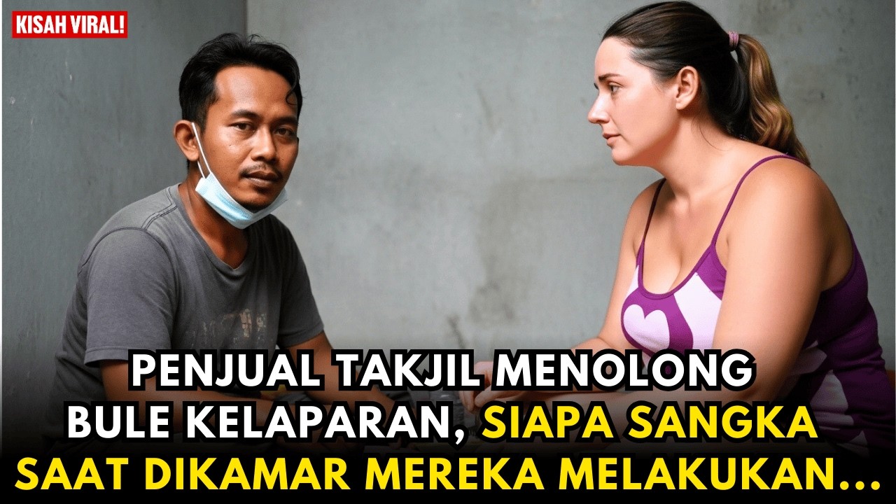 PENJUAL KUE TAKJIL TOLONG BULE KELAPARAN , TAPI SAAT DI KAMAR TERJADI HAL INI...