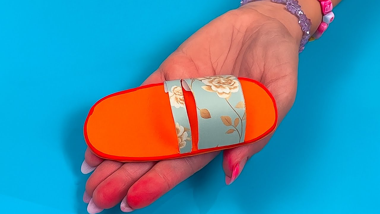 DIY Paper Slippers | Cute Flip Flops Craft Idea for Kids 