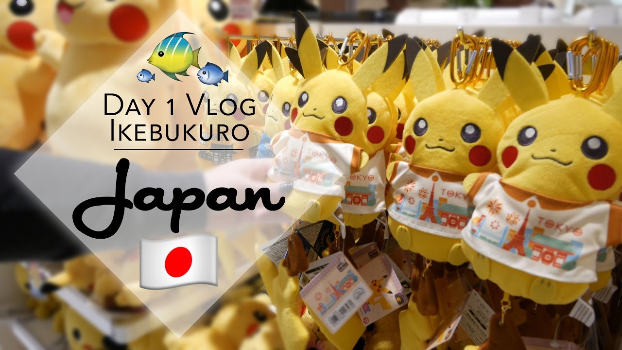 Pokemon center and aquarium vlog plus UFO catchers in Ikebukuro, Japan! | The Crane Couple in Japan