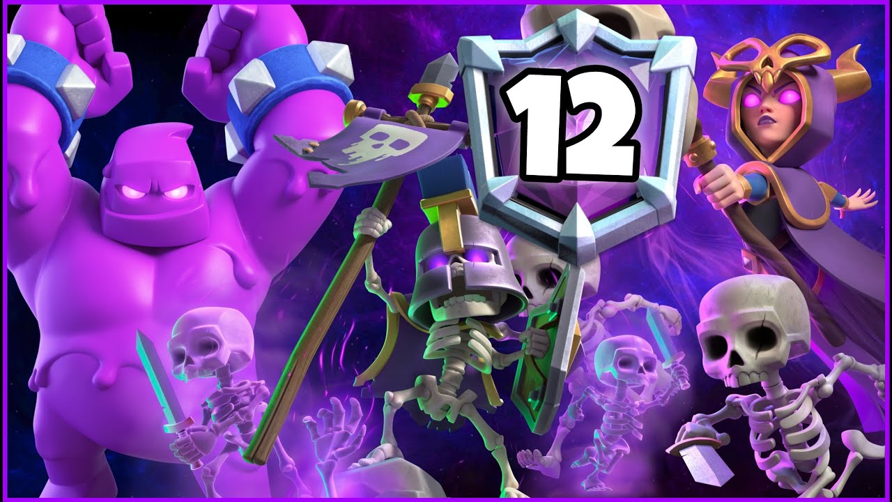 Top 10 with Skeleton Army Elixir Golem Evolution Deck.!
