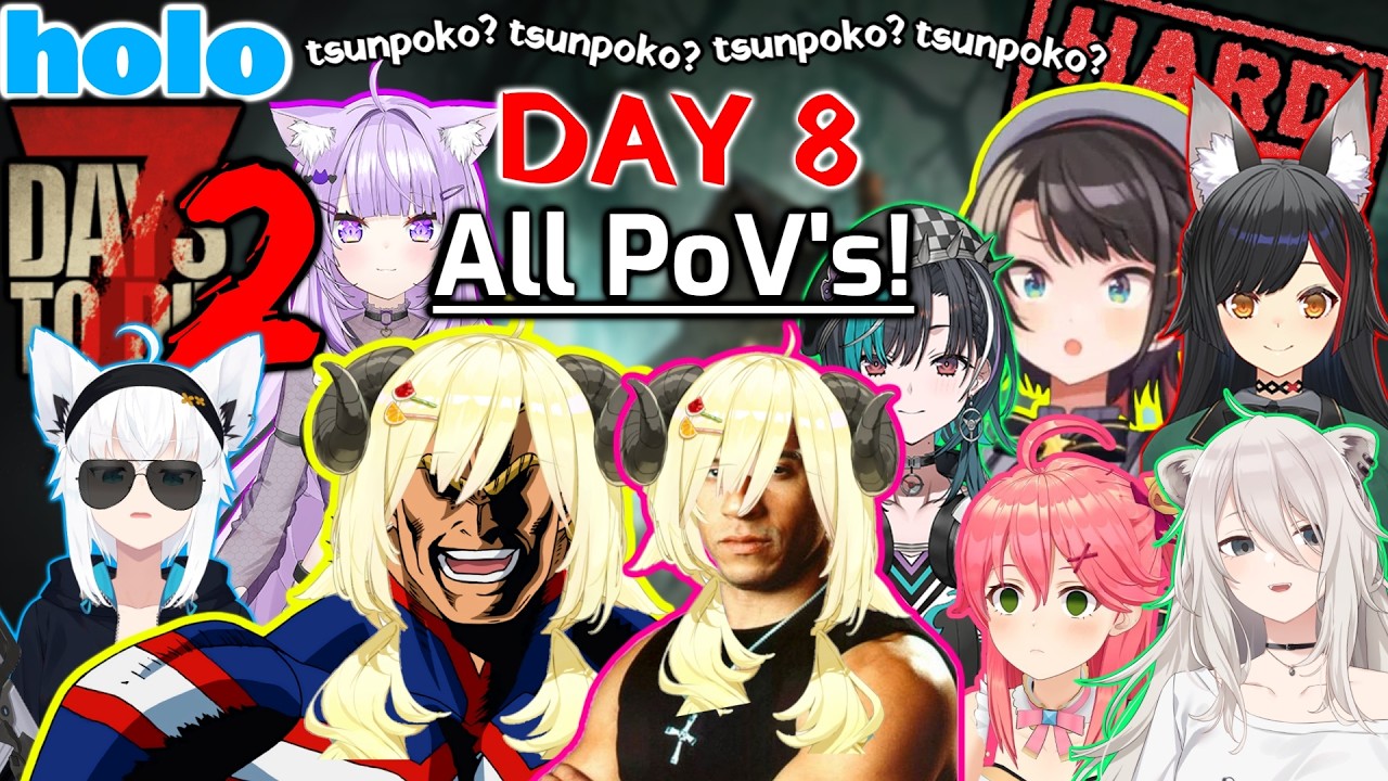 Holo 7 Days to Die Season 2: "tsunpoko" DAY 8 [ALL POV'S // ENG SUBS]