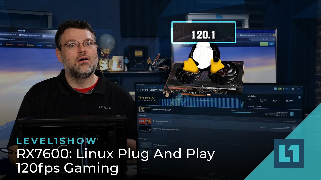 RX7600: Linux Plug And Play 120fps Gaming