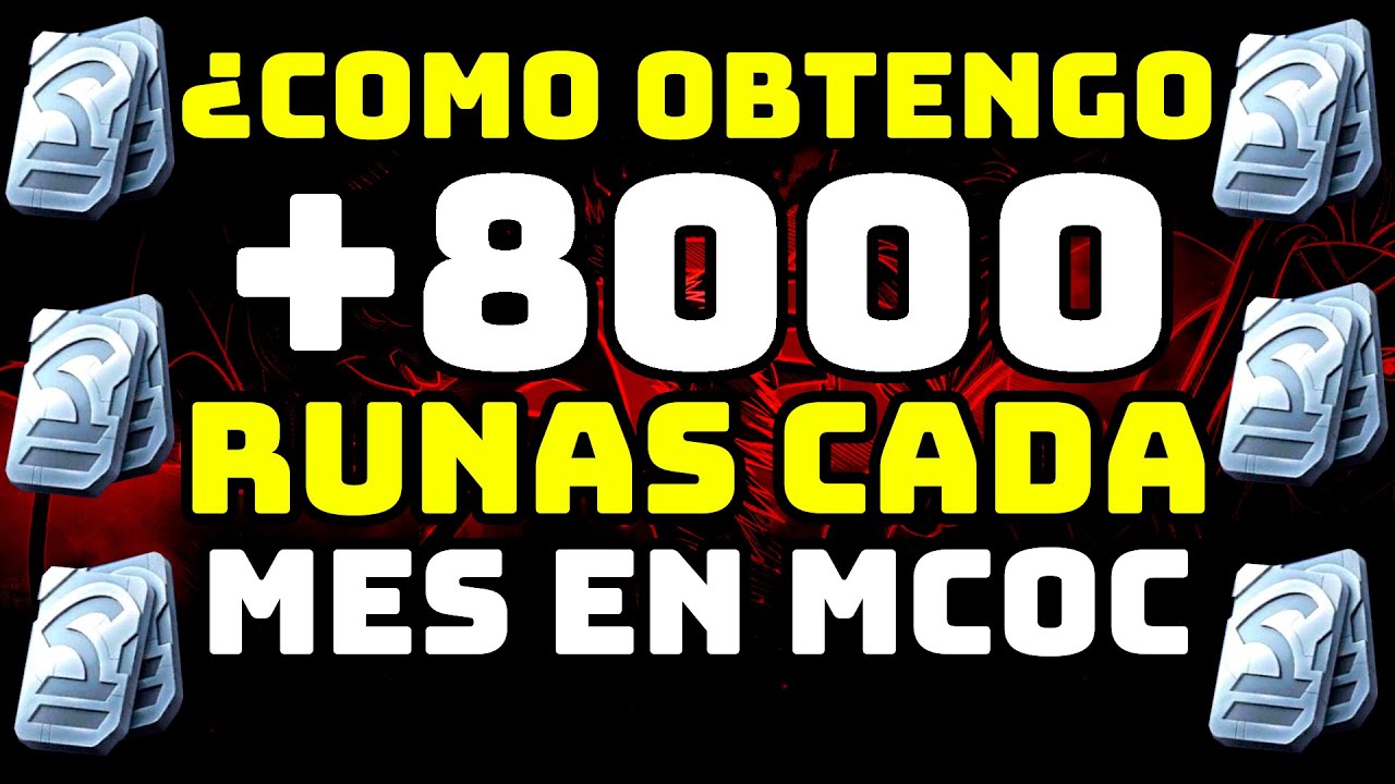 &iquest;C&oacute;mo Obtener +8000 Runas Cada Mes? - Un Calculo F&aacute;cil Pero Dif&iacute;cil De Ejecutar - MCOC