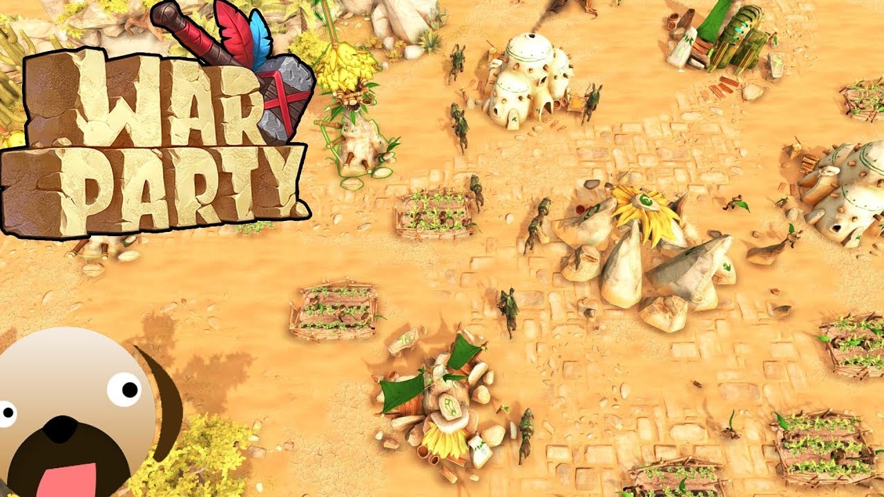 DINOSAUR STONE AGE Real Time Strategy Game - Warparty Gameplay