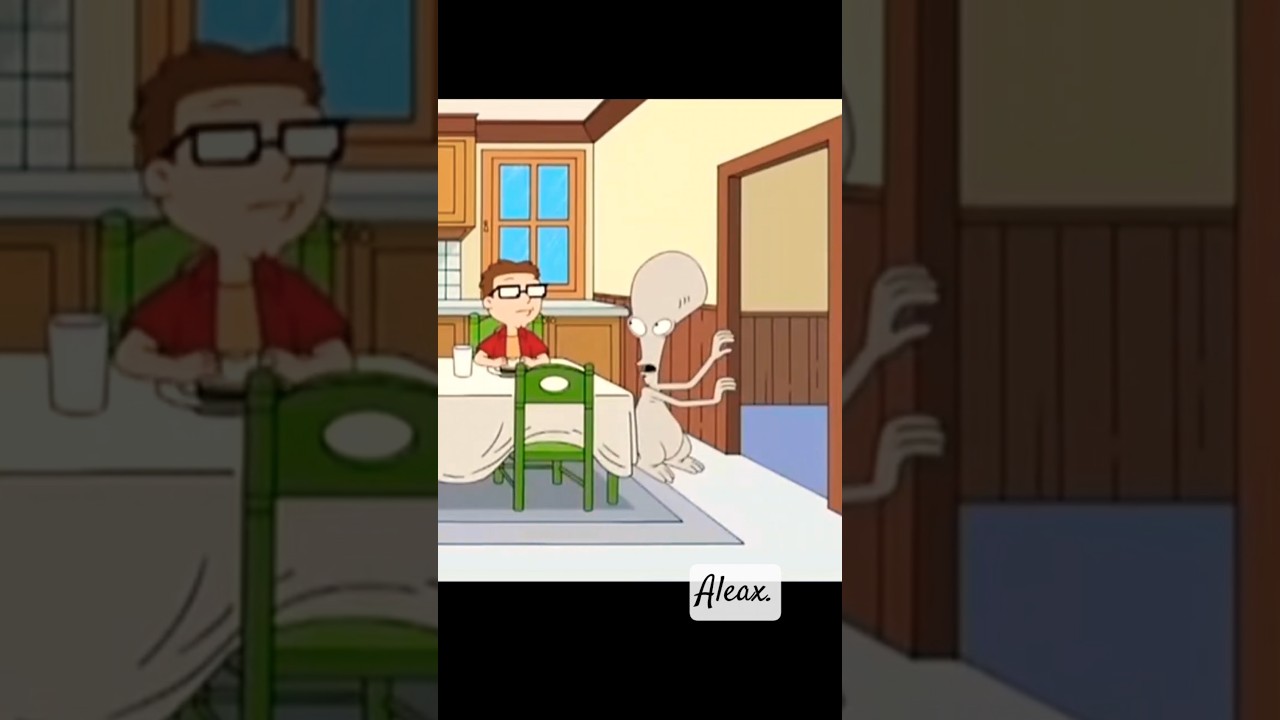 American dad Stan hits Roger with a chair😂 #americandad #stansmith #rogersmith