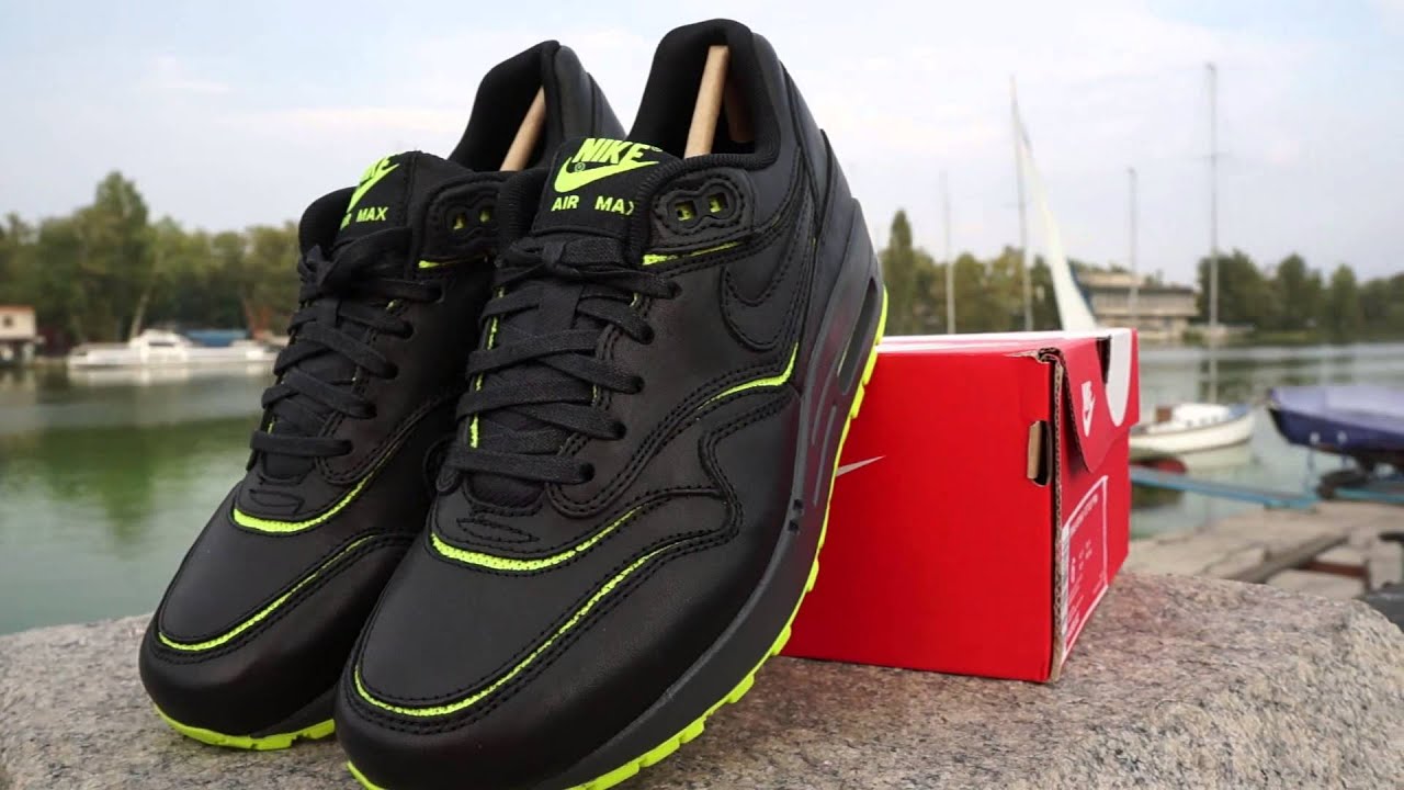 Nike Air Max 1 Cut Out PRM  Black Volt