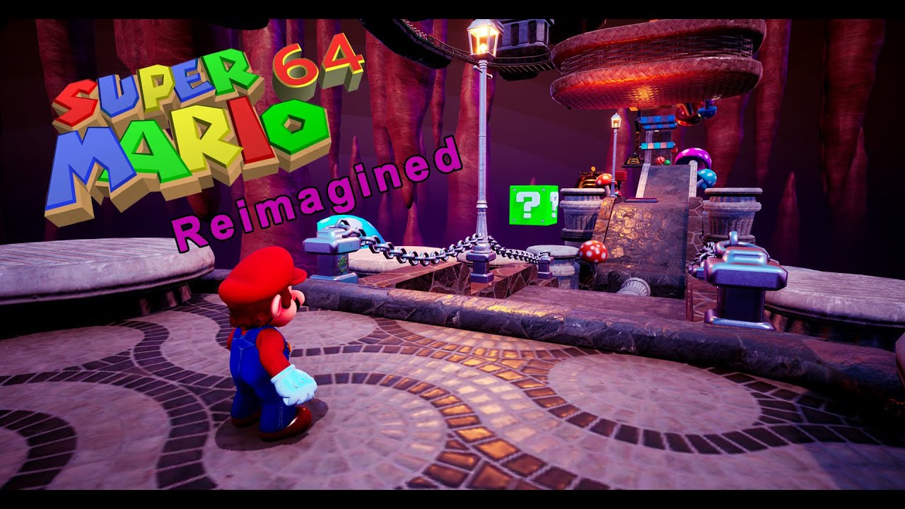Super Mario 64 Reimagined Gameplay Bowser in the Dark World (Unreal Fan Remake)