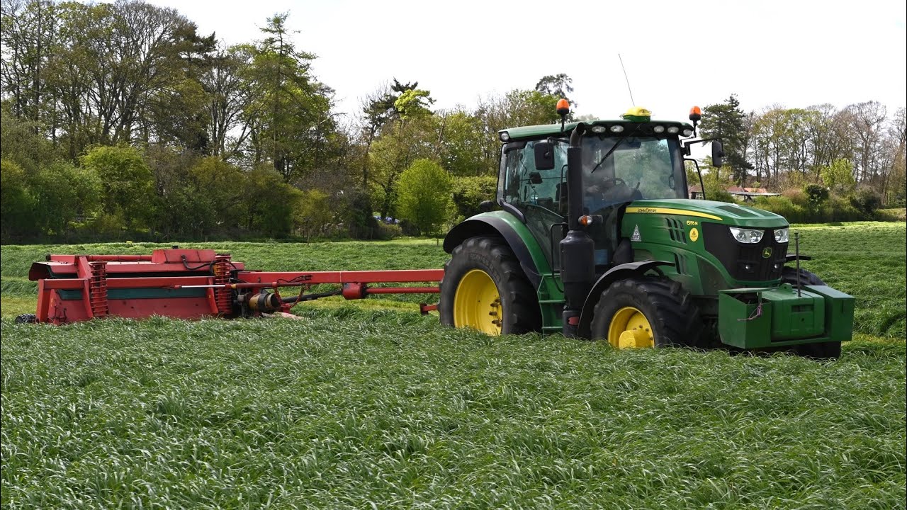 Silage 2024 Is A Go! Mowing with John Deere 6155R & Kverneland Taarup