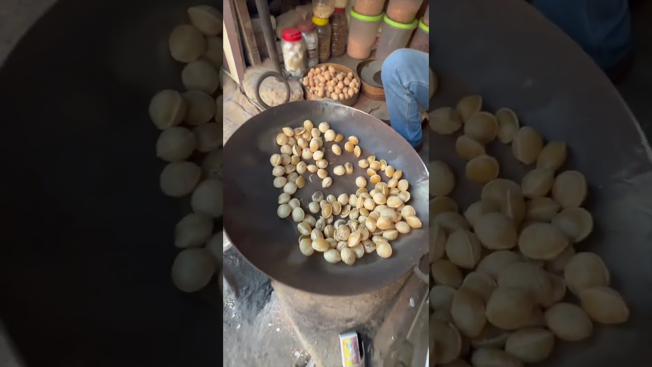 Sand Roasted Golgappa | Roasted Pani Puri #shorts #indianfood