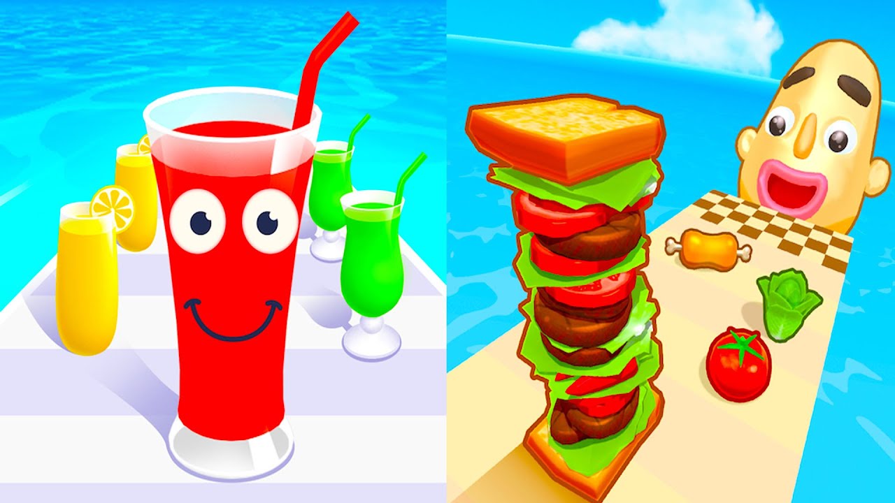 Sandwich Runner VS Juice Run || Epic MixPlay 🔥 Max Levels Unlocked | Full Gameplay Walkthrough #326