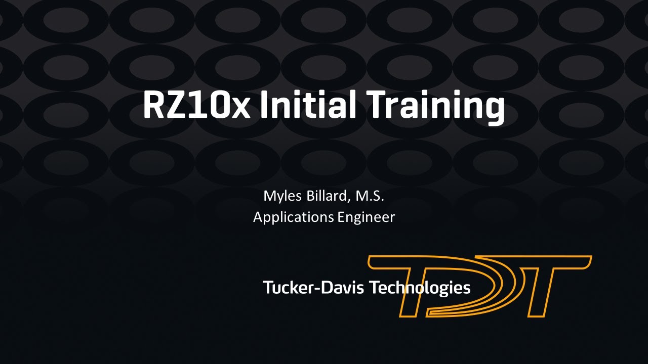 RZ10x Initial Training