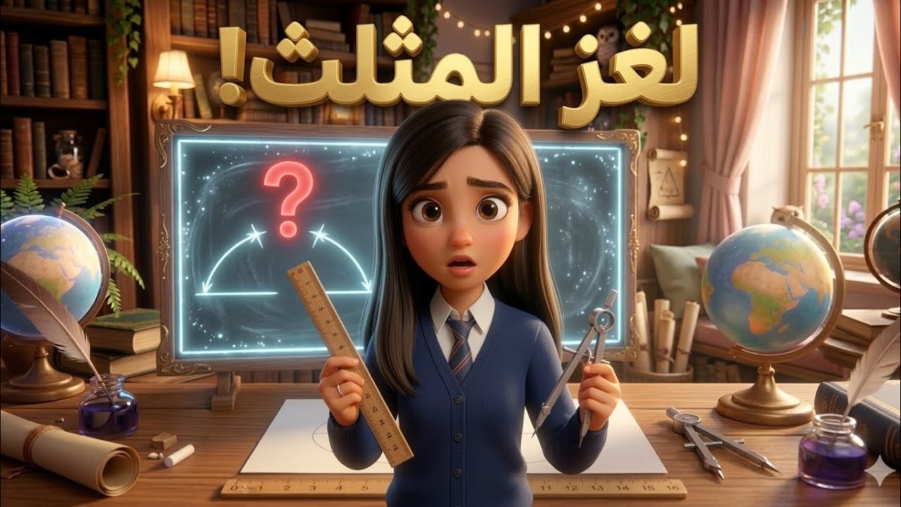 ليش مگدرنا نرسم هذا المثلث؟ 😱 | رسم المثلث بكل سهولة!رسم المثلث رياضيات الصف السادس ابتدائي 