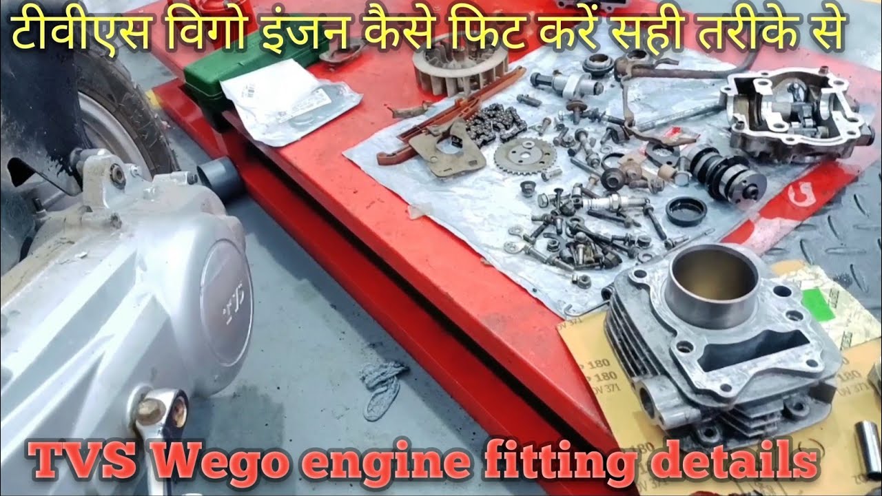 part 3 tvs wego piston ring setting | how to TVS scooty piston ring fitting