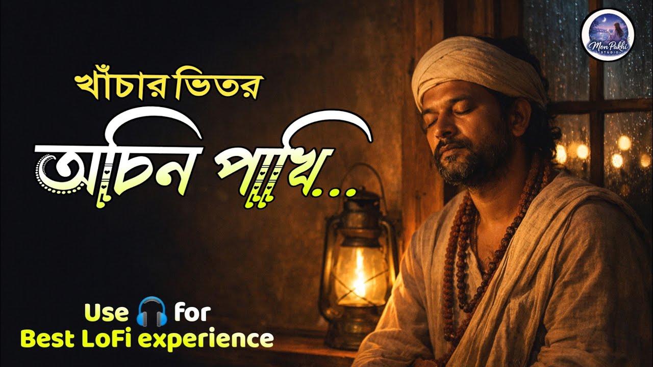 খাঁচার ভিতর অচিন পাখি | Lalon Geeti | Lo-Fi Baul Version | Soulful Bengali Folk
