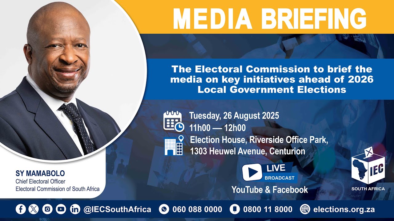 LIVE Briefing: Road to the 2026 Local Government Elections  📅 Tuesday, 26 August 2025 | 🕚 11:00 AM