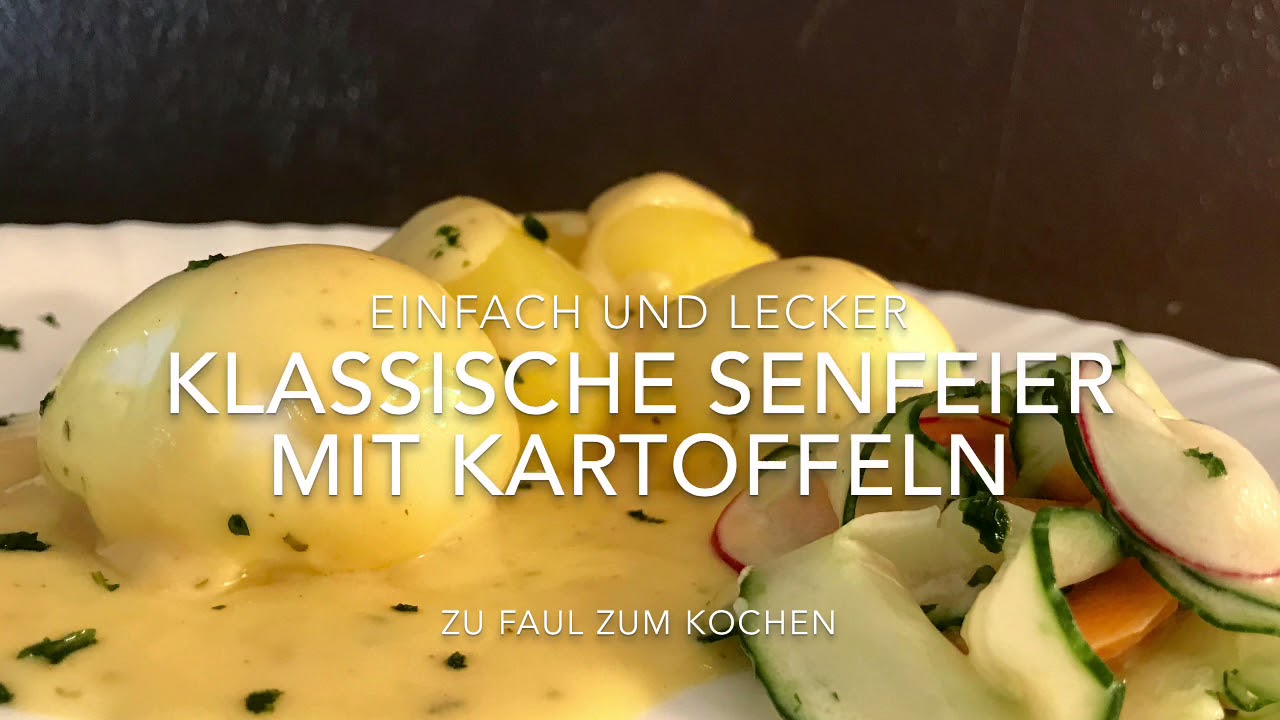 Klassische Senfeier mit Kartoffeln Einfach und Lecker