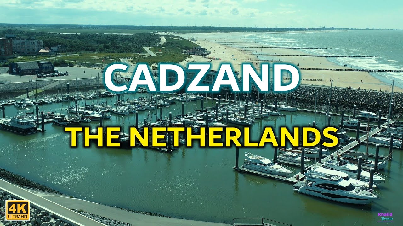 Cadzand-Bad Strand - Nederland (4K). من اجمل شواطئ هولندا