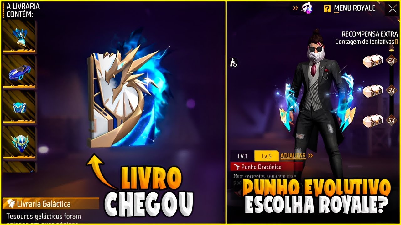 PUNHO EVOLUTIVO NO ESCOLHA ROYALE? PEGUEI O NOVO LIVRO EVOLUTIVO