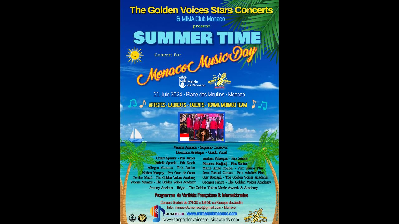 Teaser SUMMERTIME_The Golden Voices Stars_Monaco Music Day Concert