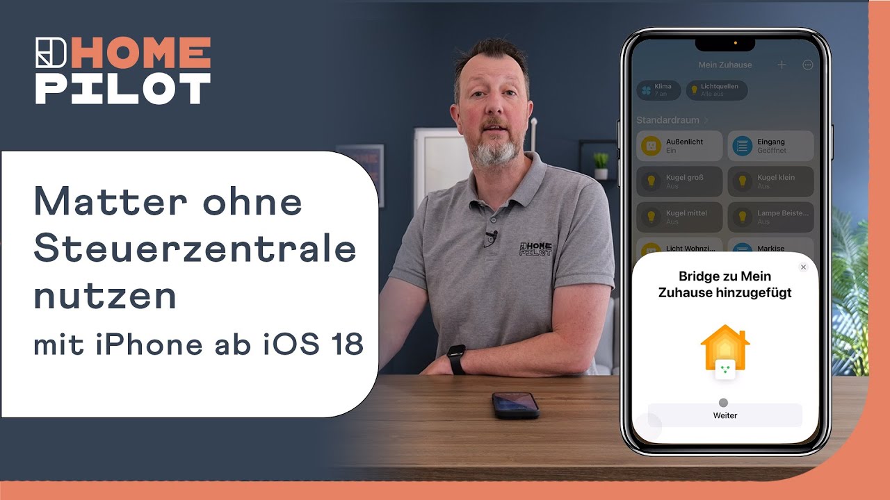 Matter in Apple Home ohne Steuerzentrale nutzen
