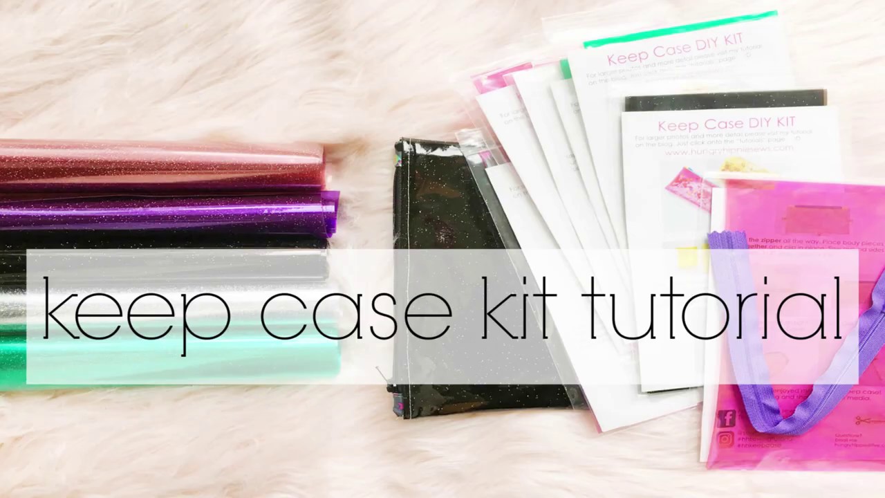 Glitter vinyl Zipper Case / The Keep Case sewing tutorial