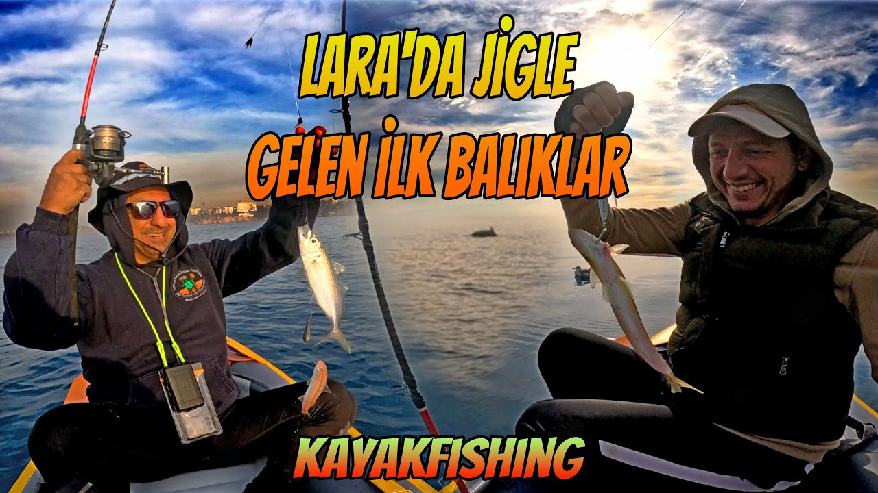 🎣 ANTALYA LARA'DA JİGLE TUTTUĞUMUZ İLK BALIKLAR - 4K - KAYAKFISHING & JIGGING IN ANTALYA LARA 🎣