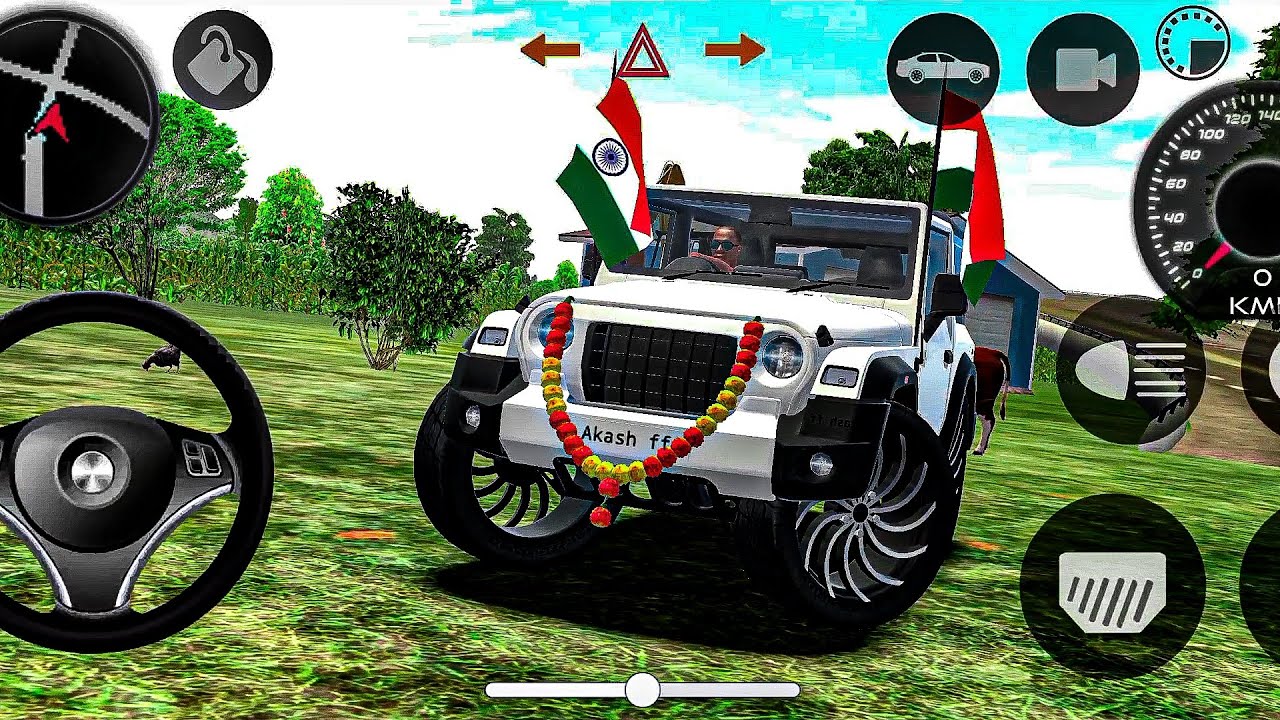 Indian Car Simulator 3D ❤️🇮🇳 || Modified Mahendra Thar 😈 ||Android Gameplay. #viral #trending 