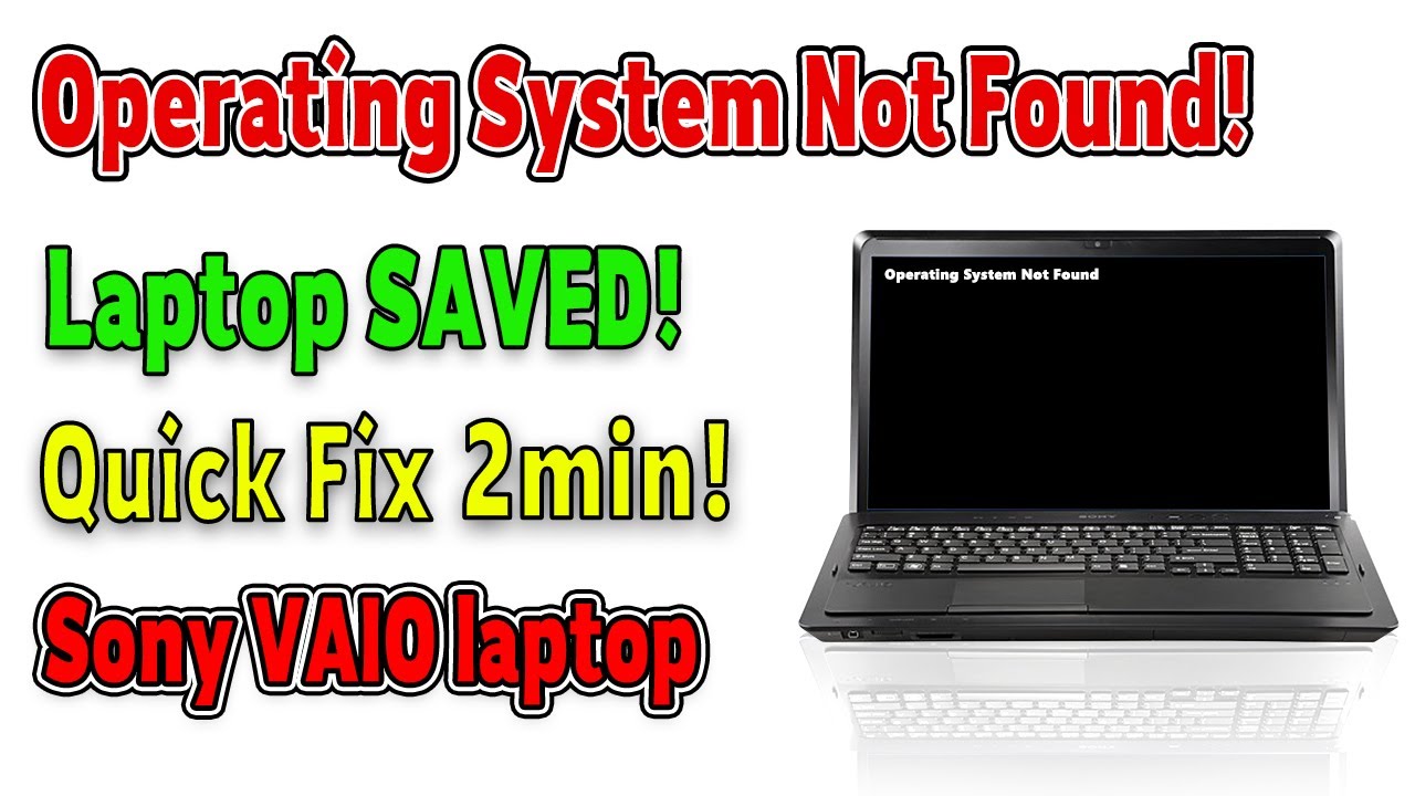 Исправление ошибки «Операционная система не найдена» на Sony VAIO за 2 минуты!