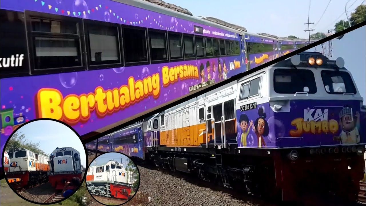HUNTING KERETA DENGAN LIVERY SPESIAL JUMBO!! Serunya Hunting kereta api di Daop 4 Tegal