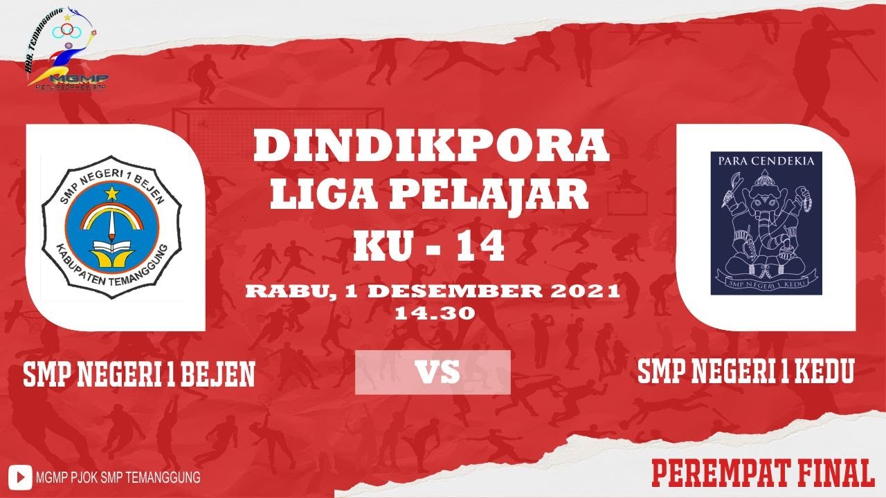 PERTANDINGAN 8 BESAR (SMP NEGERI 1 BEJEN VS SMP NEGERI 1 KEDU)