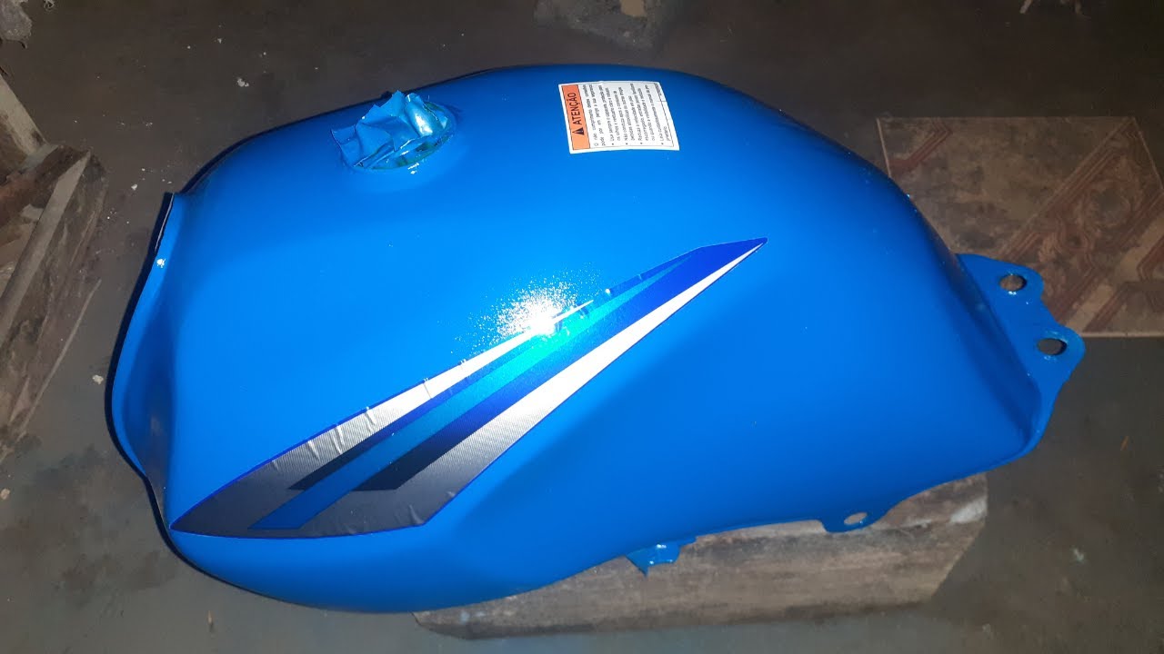 COMO PINTAR TANQUE DE MOTO COM SPRAY EM CASA SIMPLES E FÁCIL!