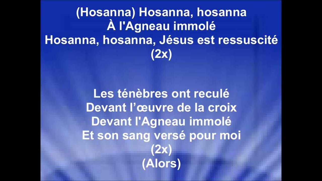 HOSANNA À L'AGNEAU IMMOLÉ - Betty Marolany