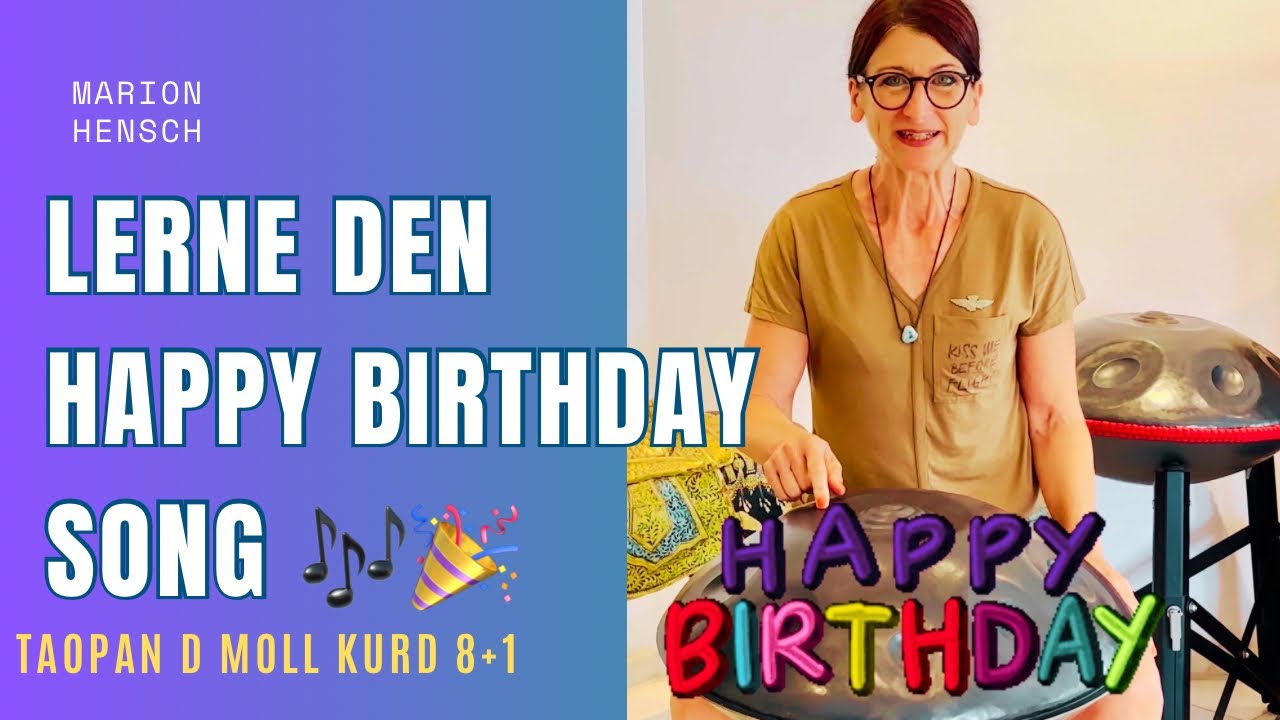 Happy Birthday Beginner Tutorial auf der Handpan Kurd 8+1 | lerne in wenigen Schritten den Song