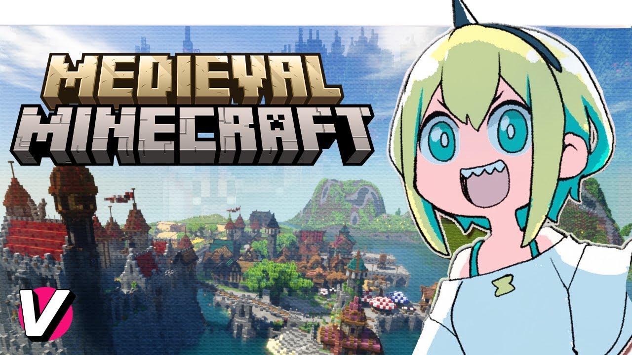 ⚡Pikamee's Medieval Minecraft Adventure - Part 1