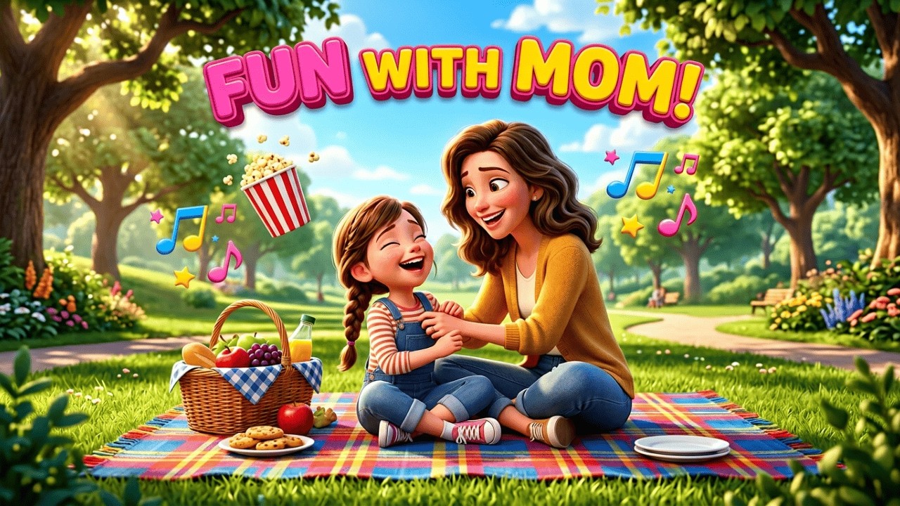 WHAT TO DO WITH MOM! ❤️ Fun Activities in English (Picnic, Dance & more!) | Joanabanana English Kids