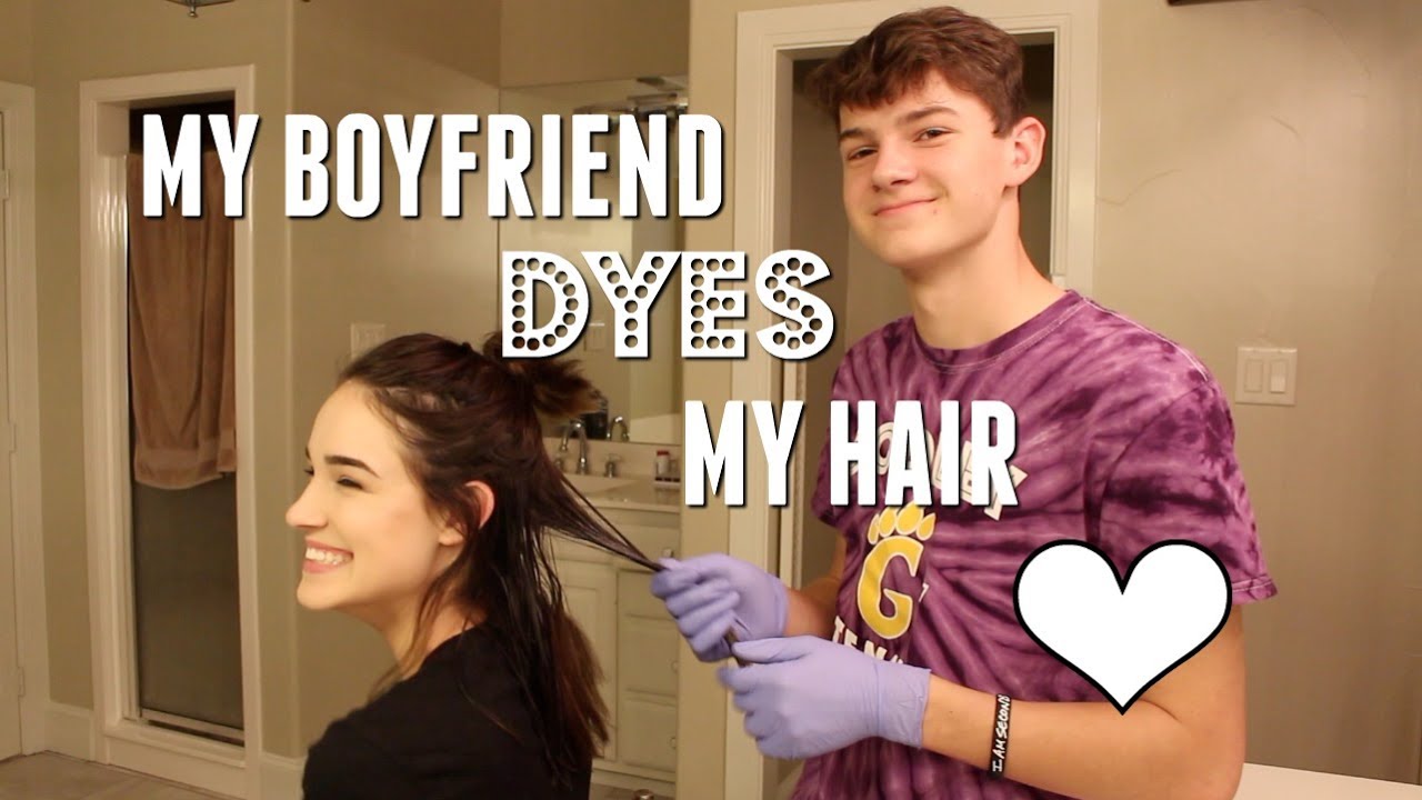 MY BOYFRIEND DYES MY HAIR! (+ announcement in bio)