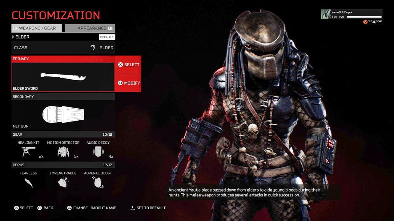 #Predator: Hunting Grounds | #Elder Predator Build & Golden Armor Showcase