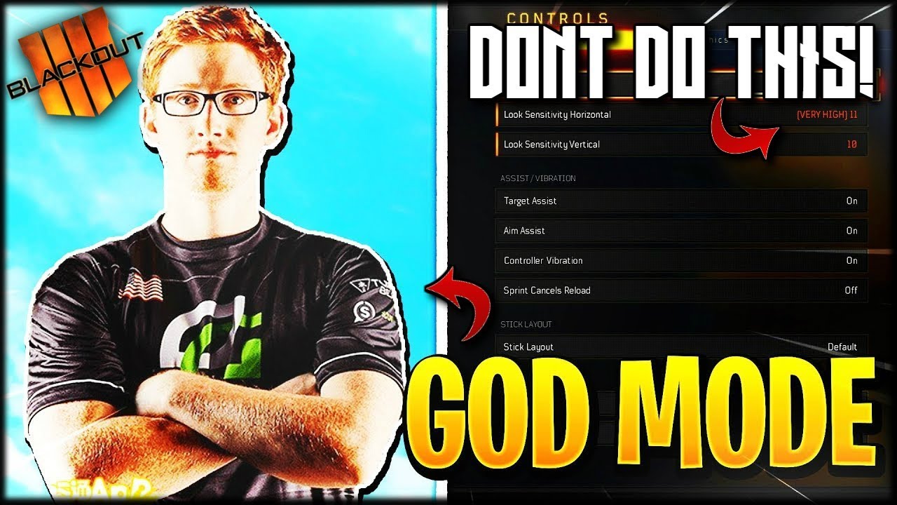 HOW TO IMPROVE YOUR AIM ON BLACKOUT! BEST CONTROLLER SETTINGS!! COD BO4 BLACKOUT BATTLE ROYALE