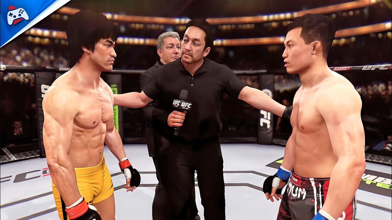 Bruce Lee vs Chan Sung Jung - UFC 1 PS4 Gameplay