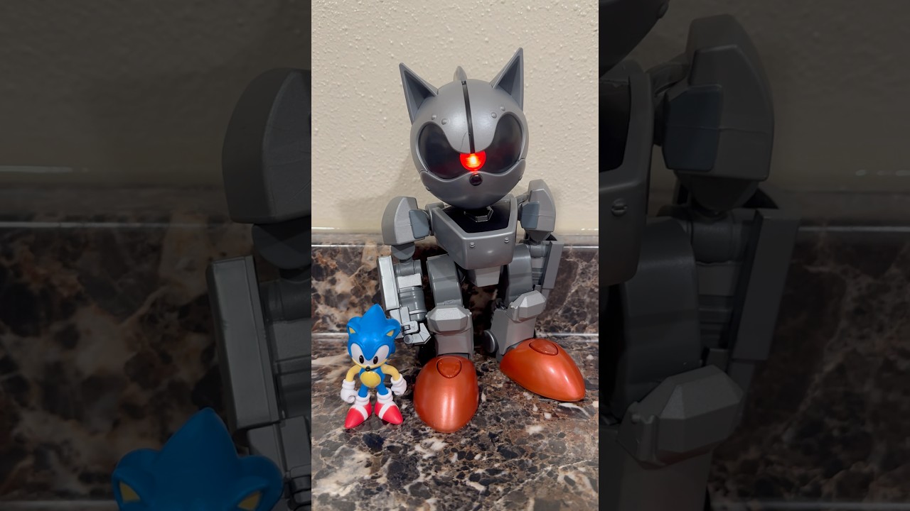 Jakks Pacific 2.5&rdquo; Giant Mecha Sonic 2-Pack Figure Review #sonicthehedgehog