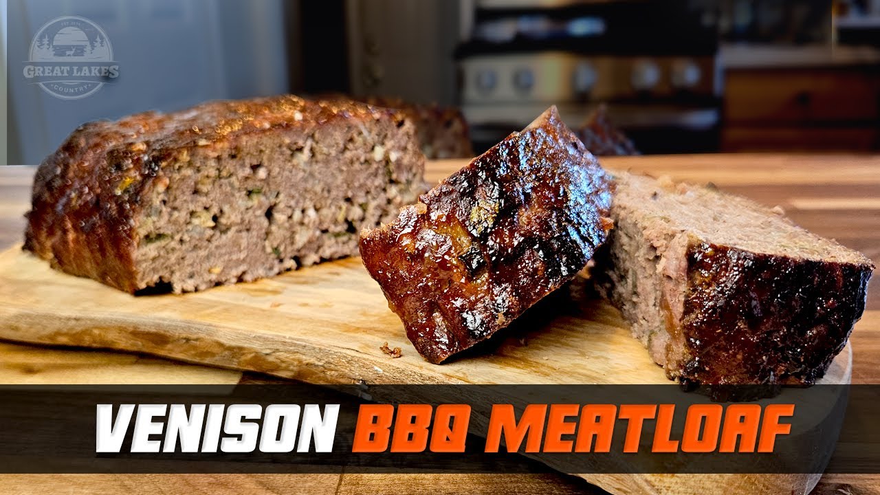 BBQ Venison Meatloaf Recipe - Tender & Juicy Deer Meat Loaf in the Oven with Barbecue Sauce